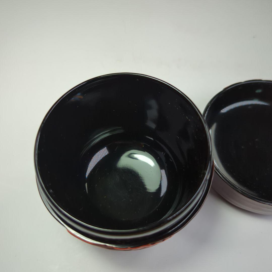 イ404 棗『前田清峰作』『盛上虫喰葉紋　棗　木箱』茶道具　茶入