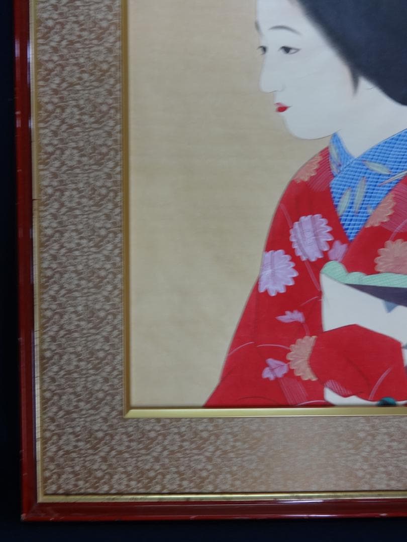 ： 北野恒富 舞妓 1929年頃 肉筆水彩画　紙本著色 美人画 浮世絵