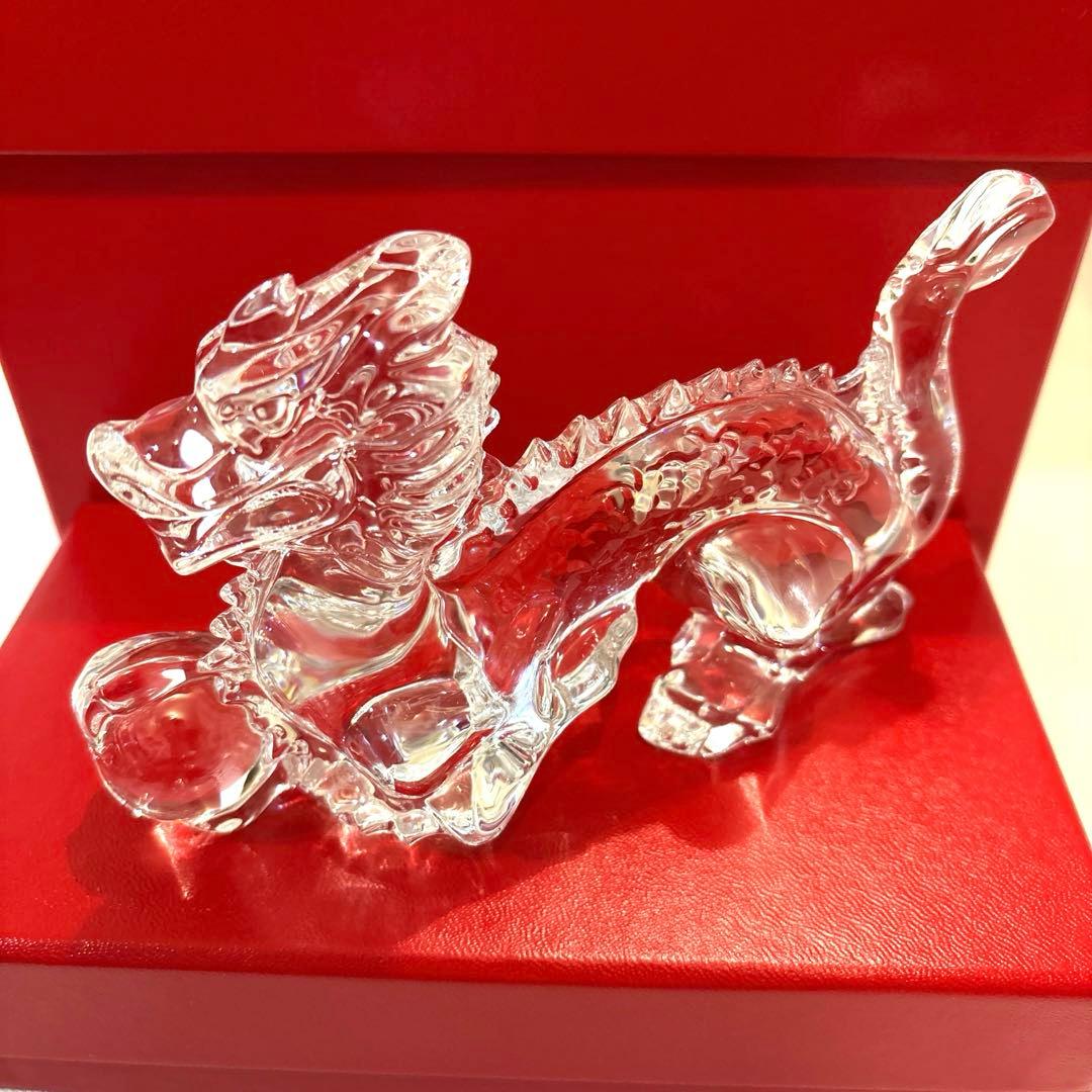 美品　バカラ　干支オブジェ　ドラゴン　箱付き