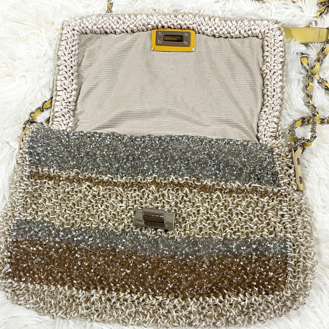 【極美品】ANTEPRIMA ルケットⅡ シルバー ワイヤー　ショルダーバッグ