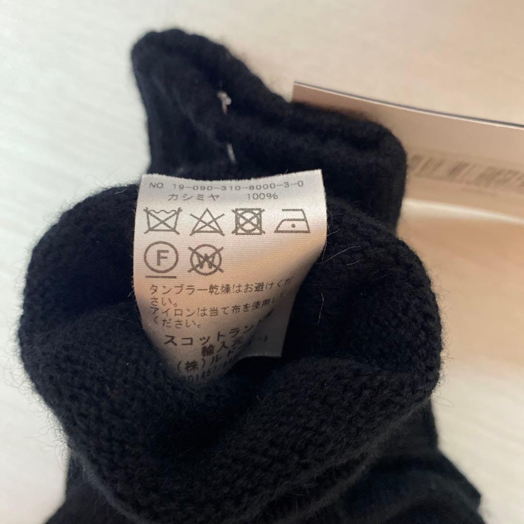 Johnstons of Elgin フィンガーレスグローブ カシミヤ100%