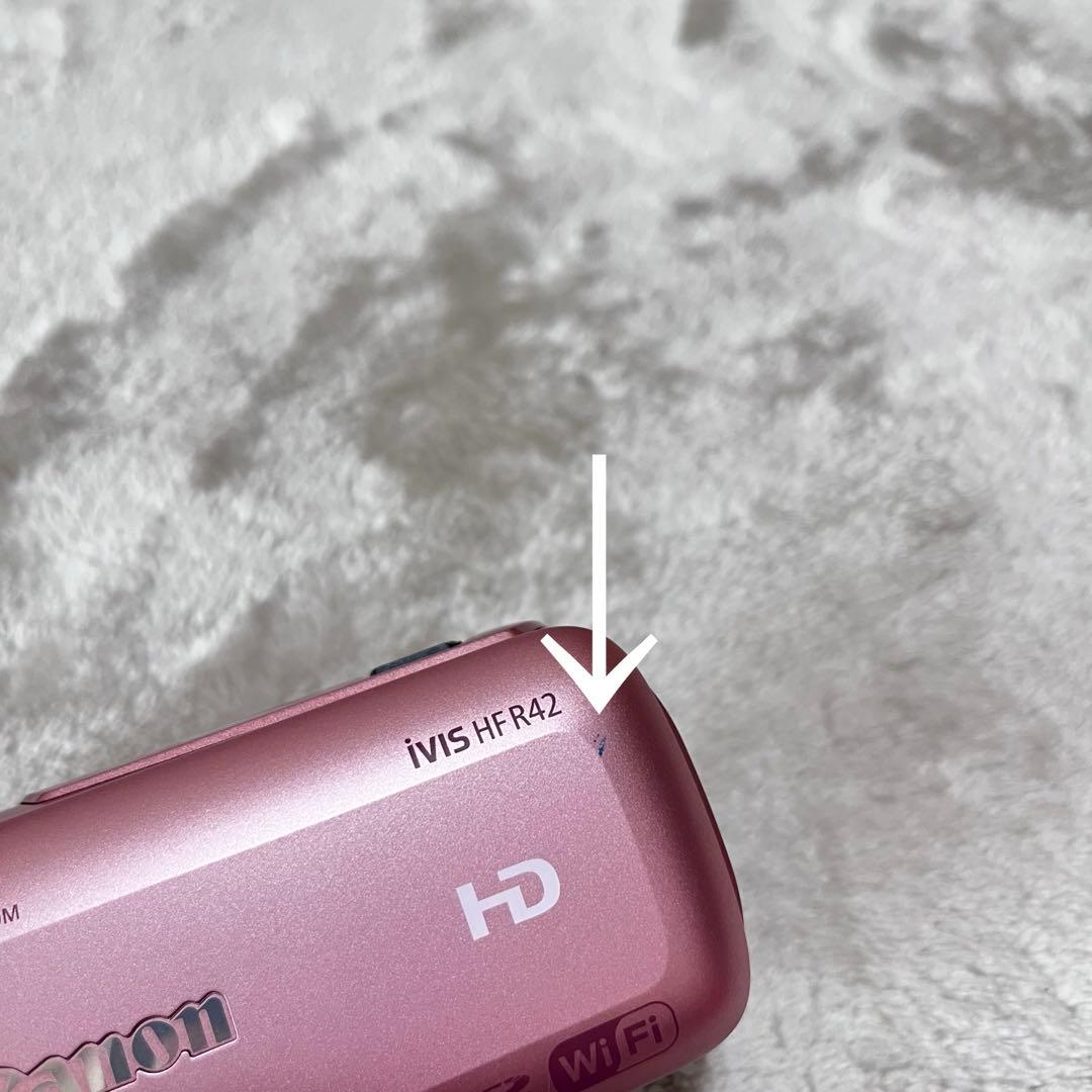 極美品　Canon キャノン　ビデオカメラ iVIS HF R42 ピンク