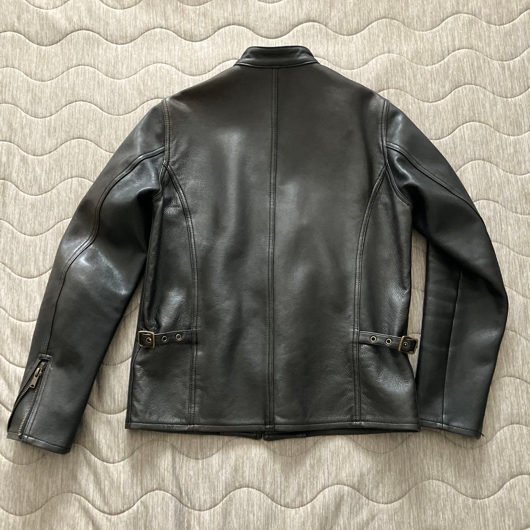 ヒステリックグラマー ライダースジャケット レザージャケット シングル 山羊革