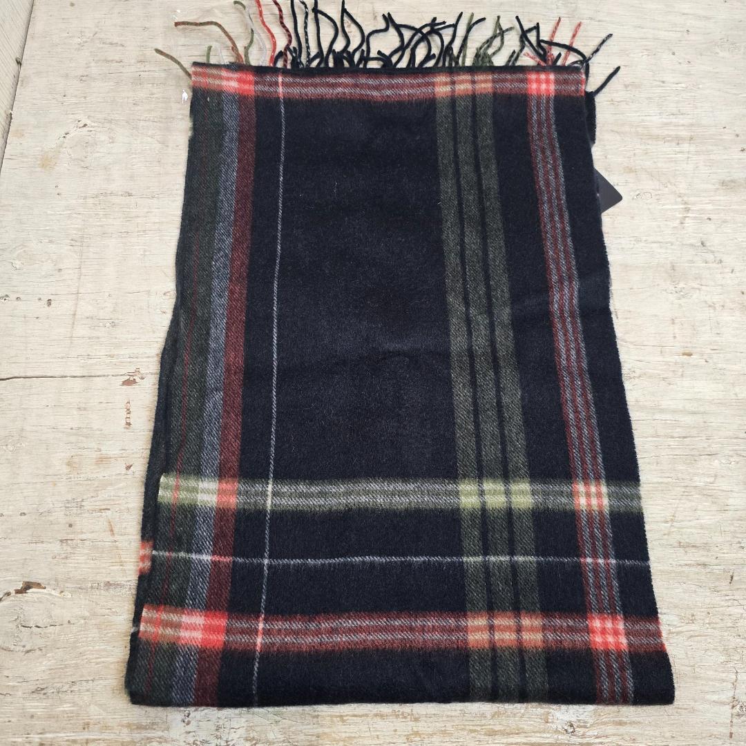 i【 新品未使用 】 マフラー Aquascutum タグ付き カシミア100％