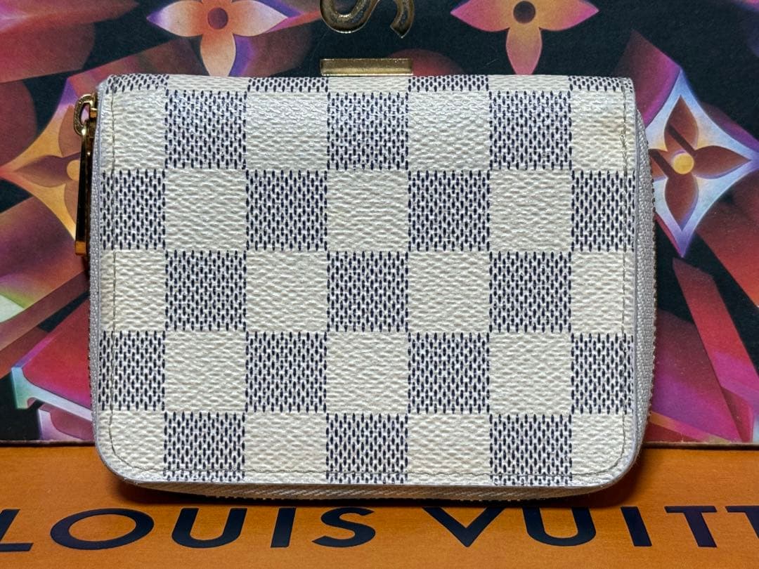 ICチップ搭載　ルイヴィトン　ダミエアズール　ジッピーパース