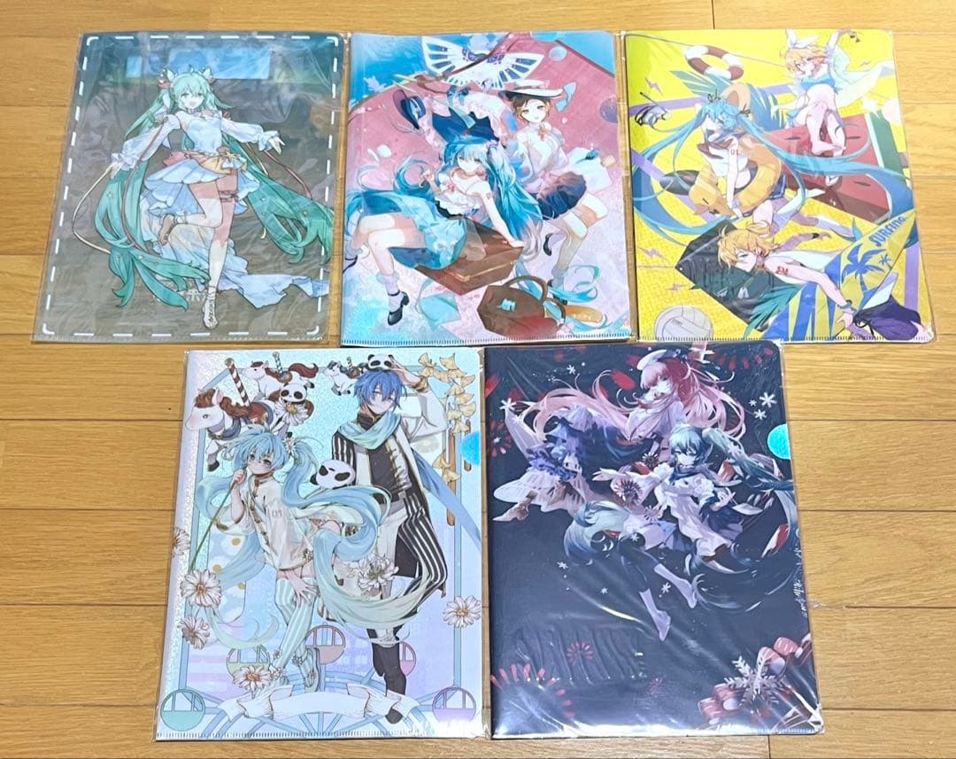 初音ミク 中国限定 クリアファイル 5枚