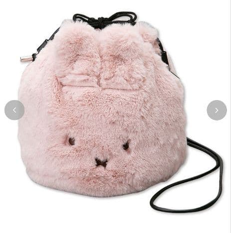 ミッフィー　3色　フェイス　巾着　マルチポーチ　ボリス　バッグ