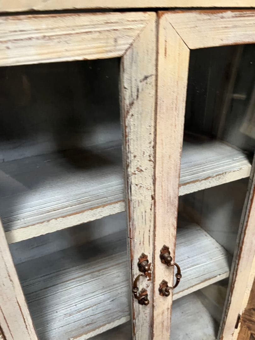 sarah＊キャビネット 飾り棚 インテリア 白家具 ショーケース