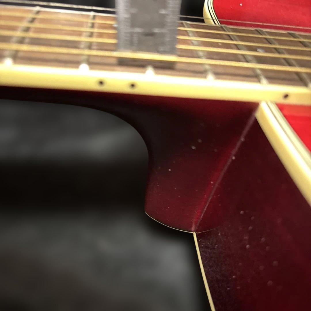 YAMAHA FS-TA レッド アコギ トップ単板（訳あり）ハードケース付き