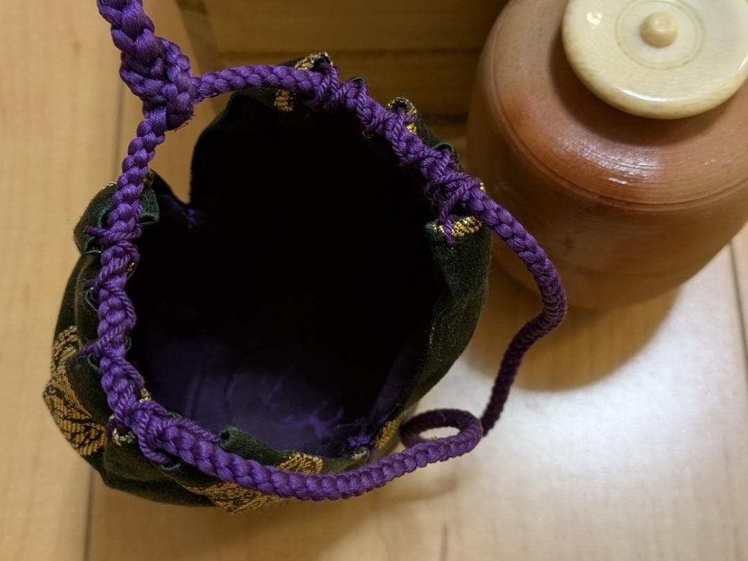 茶道 茶道具　木村陶峰作 備前焼火襷肩衝茶入　二人静