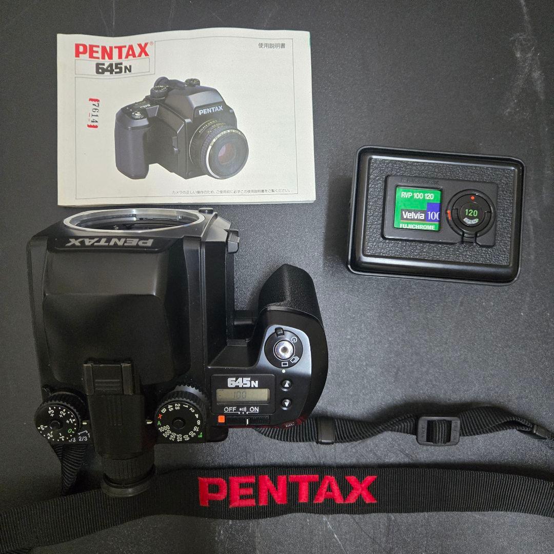 【通電OK】PENTAX 645N ボディ 付属品付