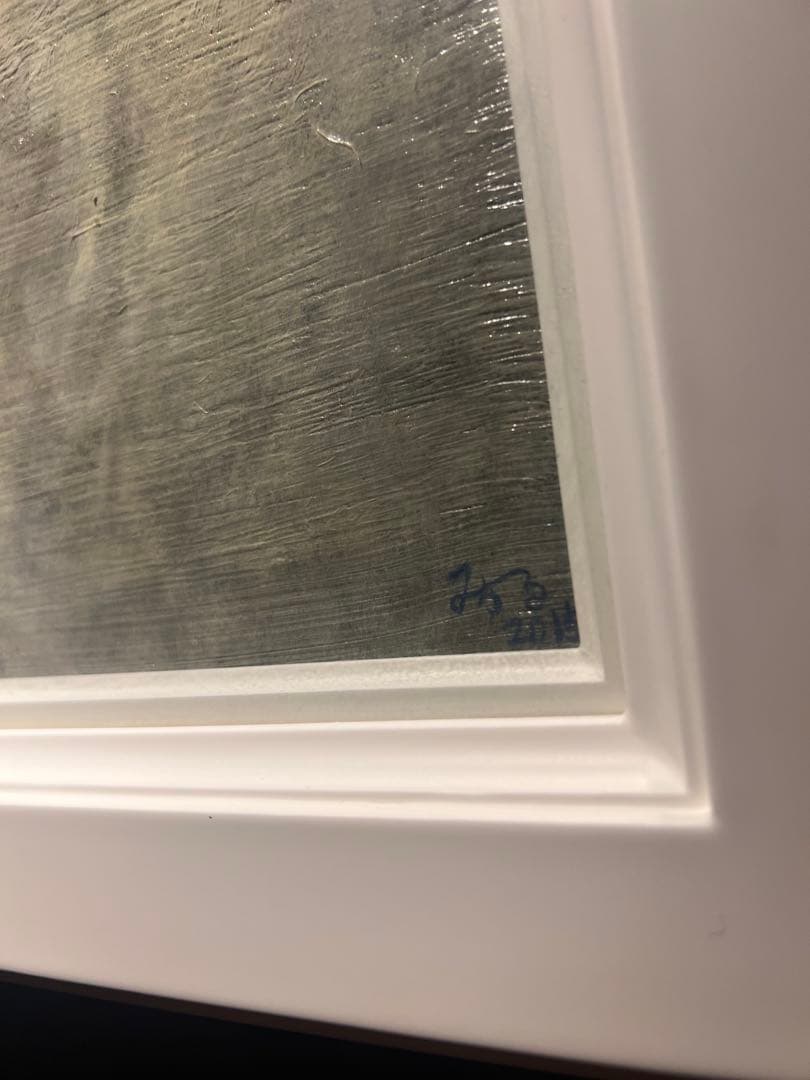 現代アート　リアリズム　肉筆油彩画　直筆サインあり　作者不詳