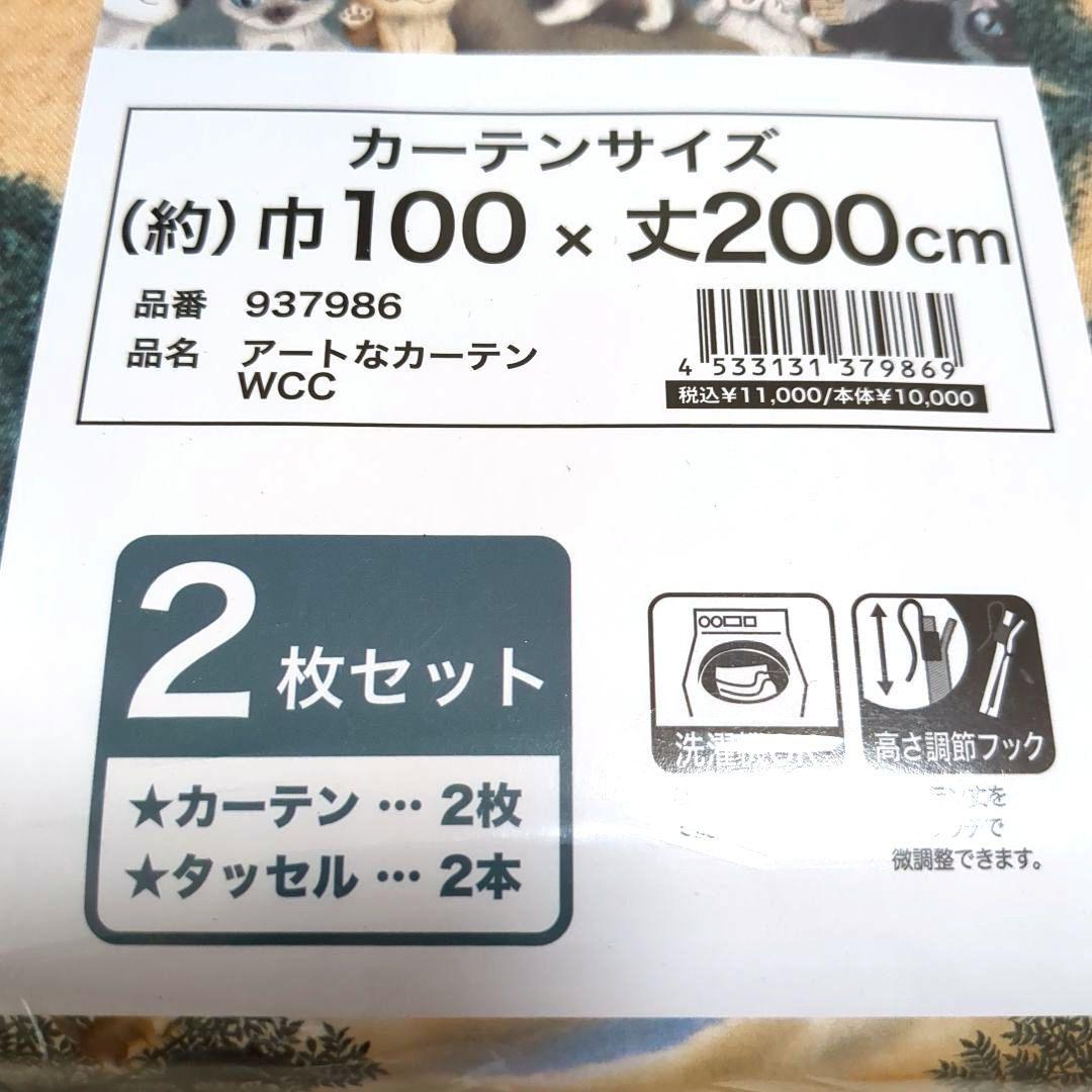 ダヤン わちふぃーるど カーテン アートなカーテン WCC 100×200