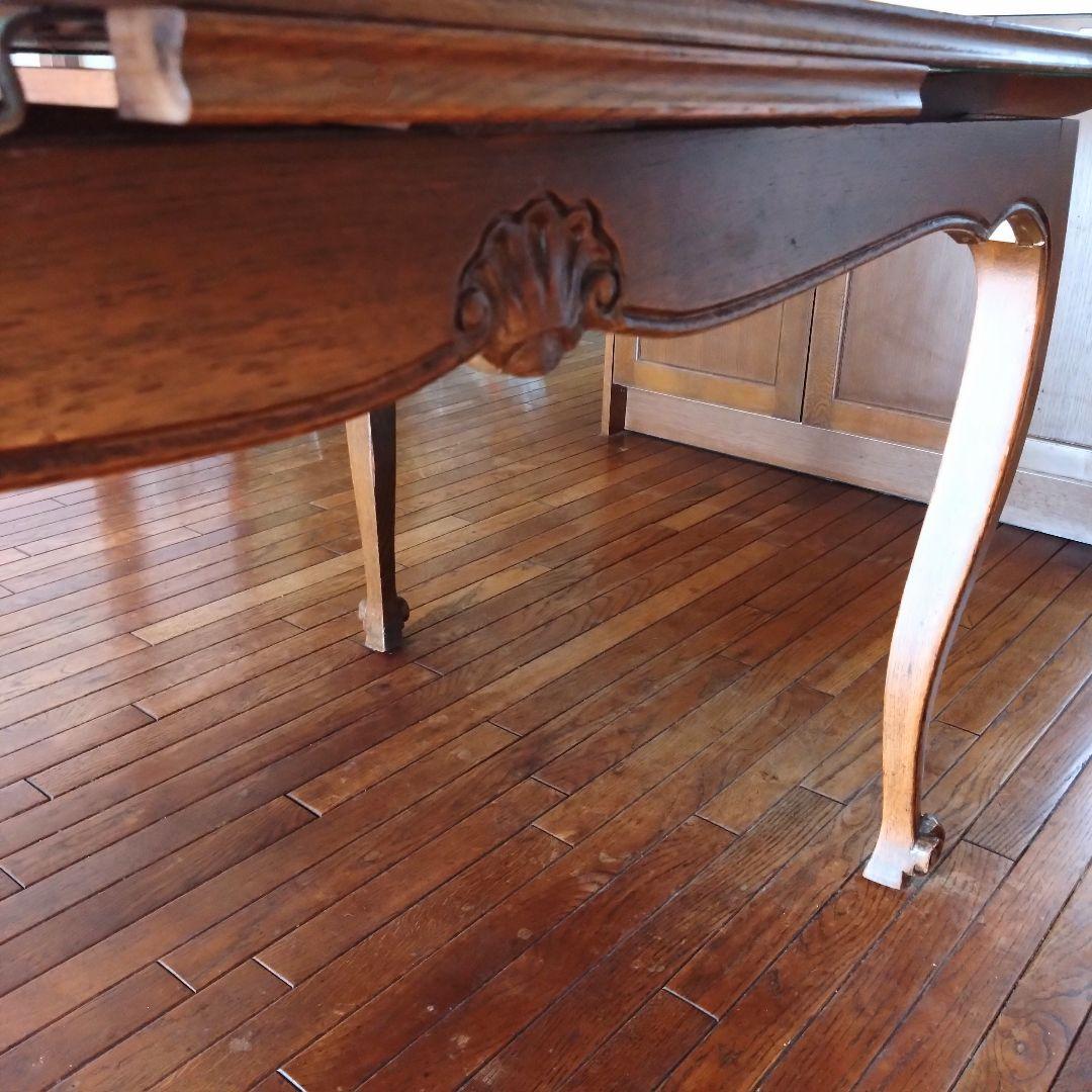 わかば様お取り引き品　 アンティーク　伸長式テーブル　エクステンションテーブル