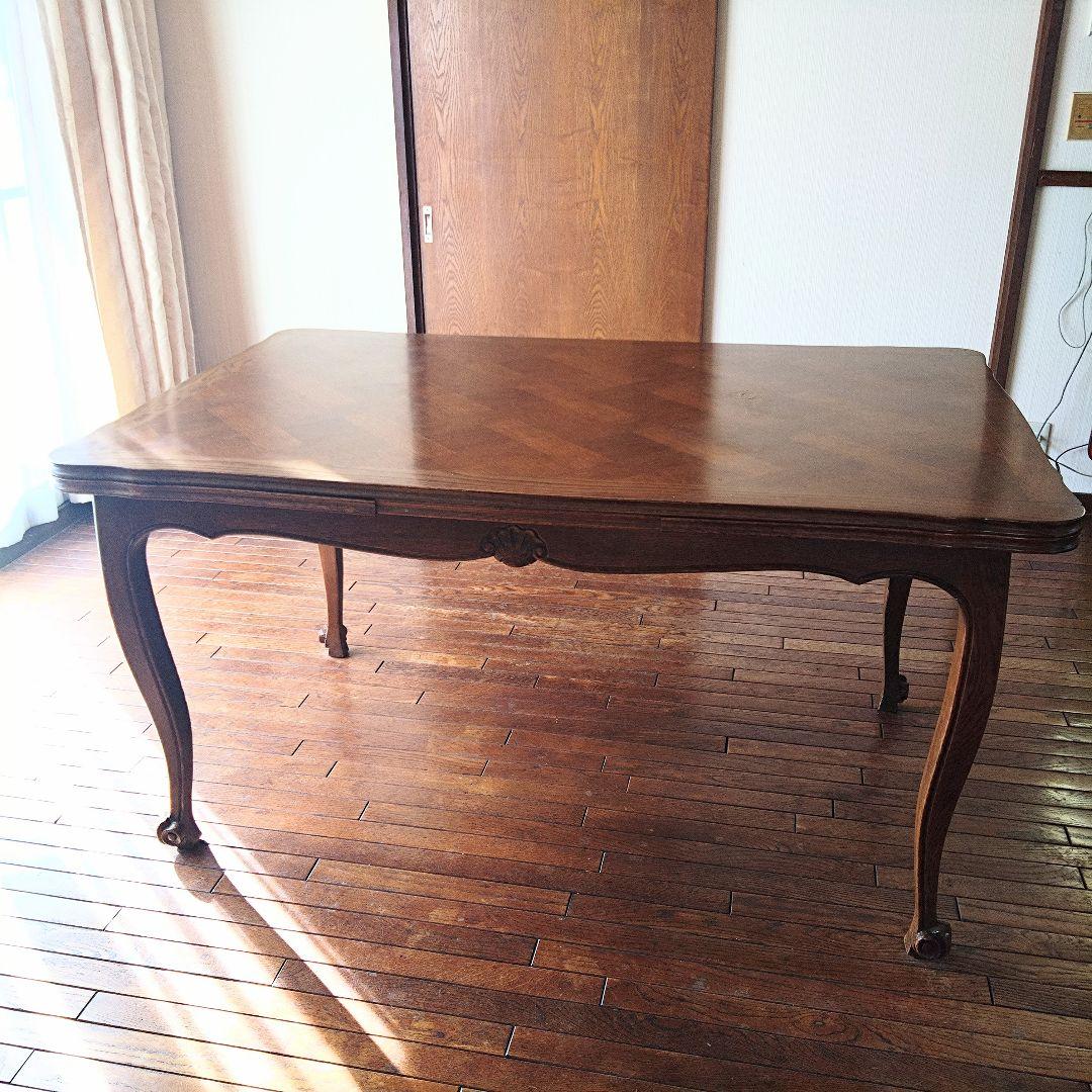 わかば様お取り引き品　 アンティーク　伸長式テーブル　エクステンションテーブル
