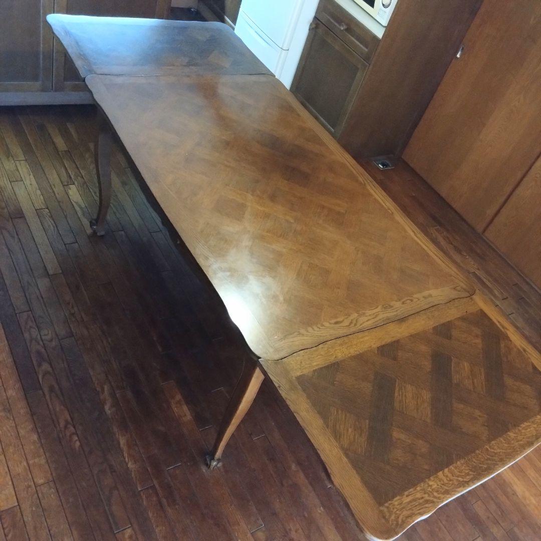 わかば様お取り引き品　 アンティーク　伸長式テーブル　エクステンションテーブル