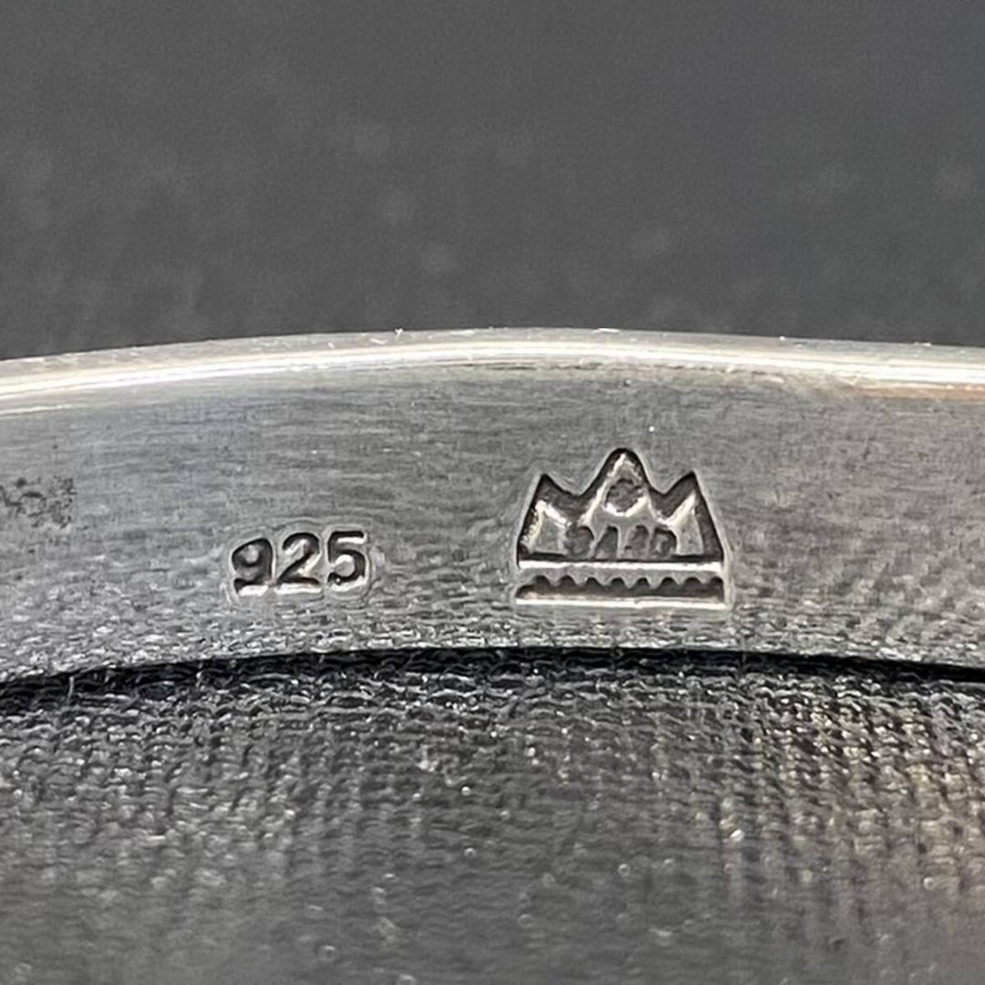 SAAD PREMIUM シルバー 925 コーラル 赤珊瑚 インレイバングル