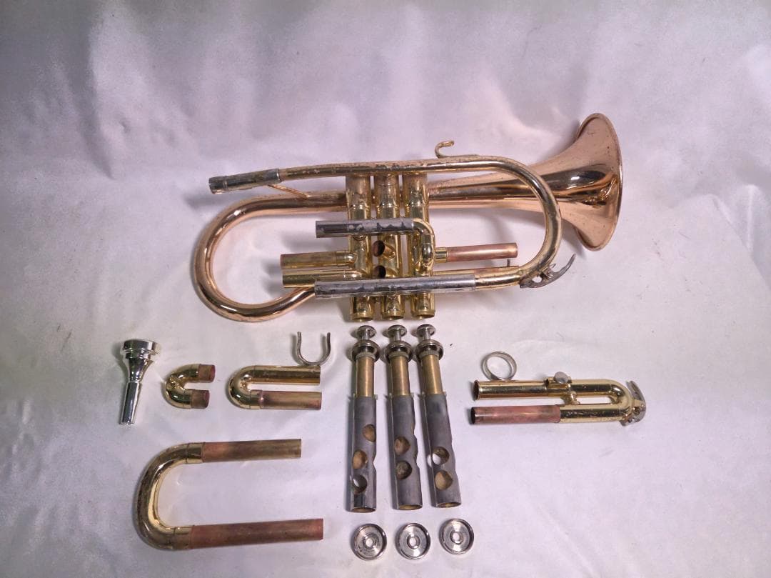 YAMAHA YCR-3330 ショートコルネット 赤ベル 動作良好 #2343