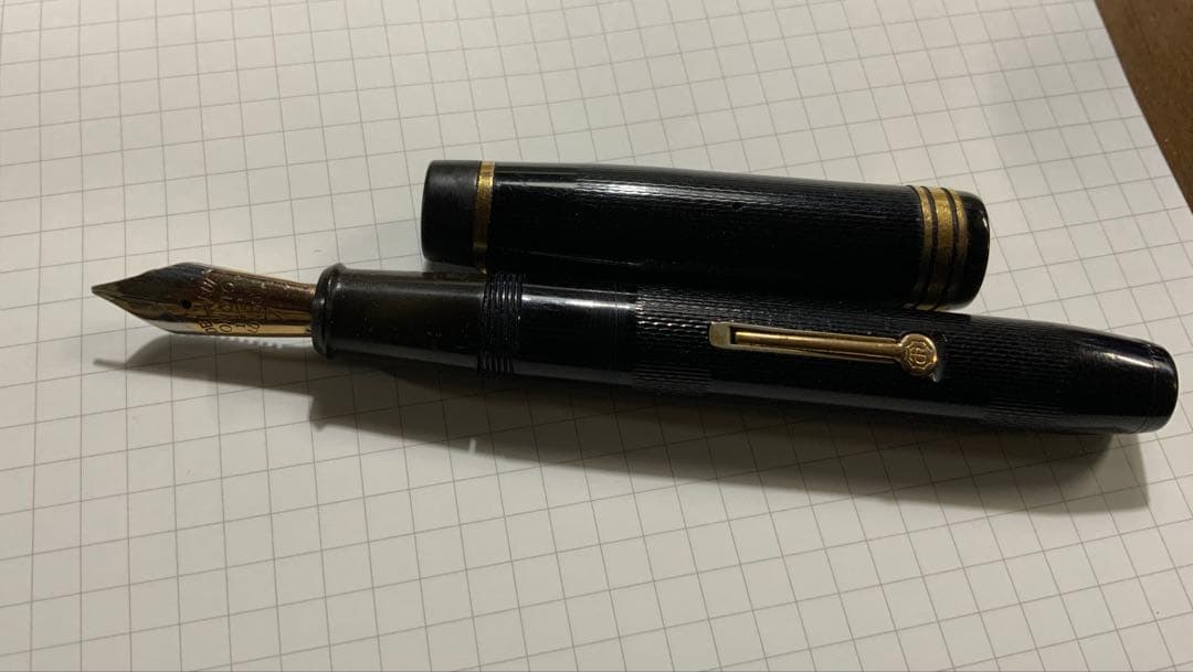 Onoto Magna 万年筆　レバーフィラー吸入式　ペン先！4K M