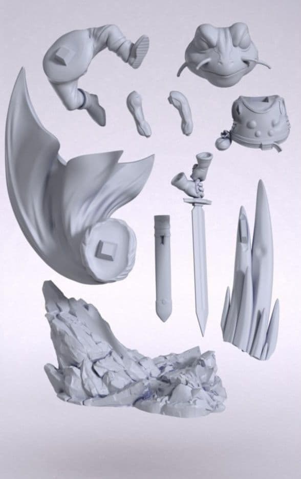 カエル 1/10 フィギュア ガレージキット 未塗装未組立 クロノ・トリガー