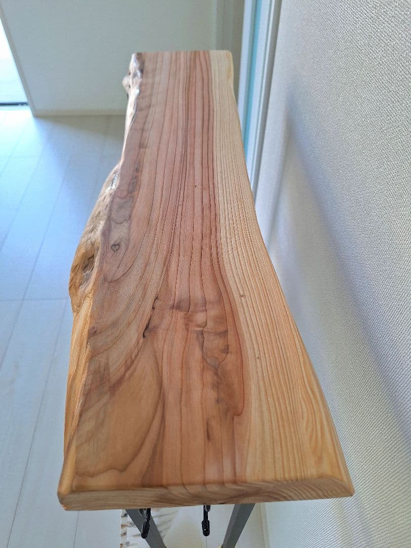 コンソールテーブル　無垢材　杉　ハンドメイド