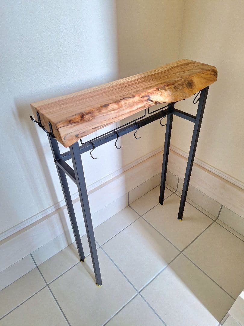 コンソールテーブル　無垢材　杉　ハンドメイド