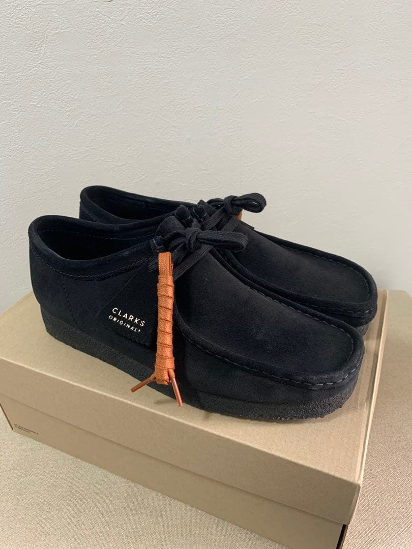 CLARKS ワラビー ブラックスエード　モカシン