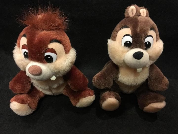 2000年 東京ディズニーランド ぬいぐるみ チップとデール ハート缶 3点