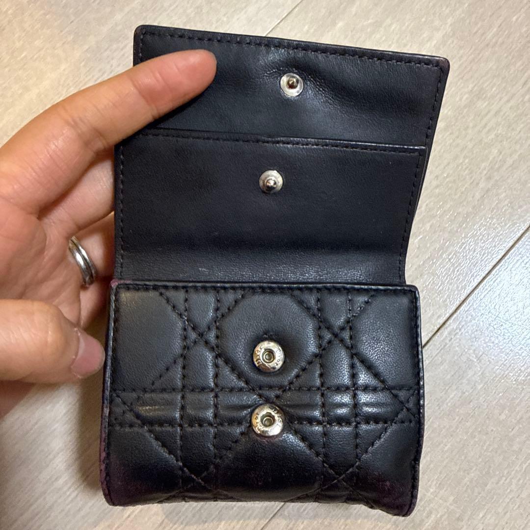 Lady Dior Lotus ウォレット　カナージュラムスキン