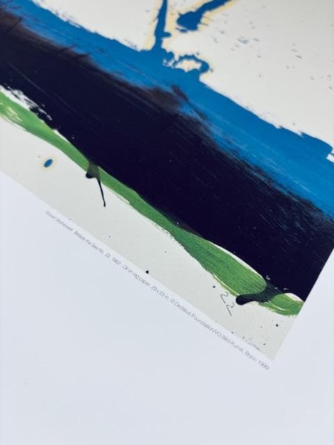 額装済/Beside the Sea/ロバート マザーウェル/アートポスター