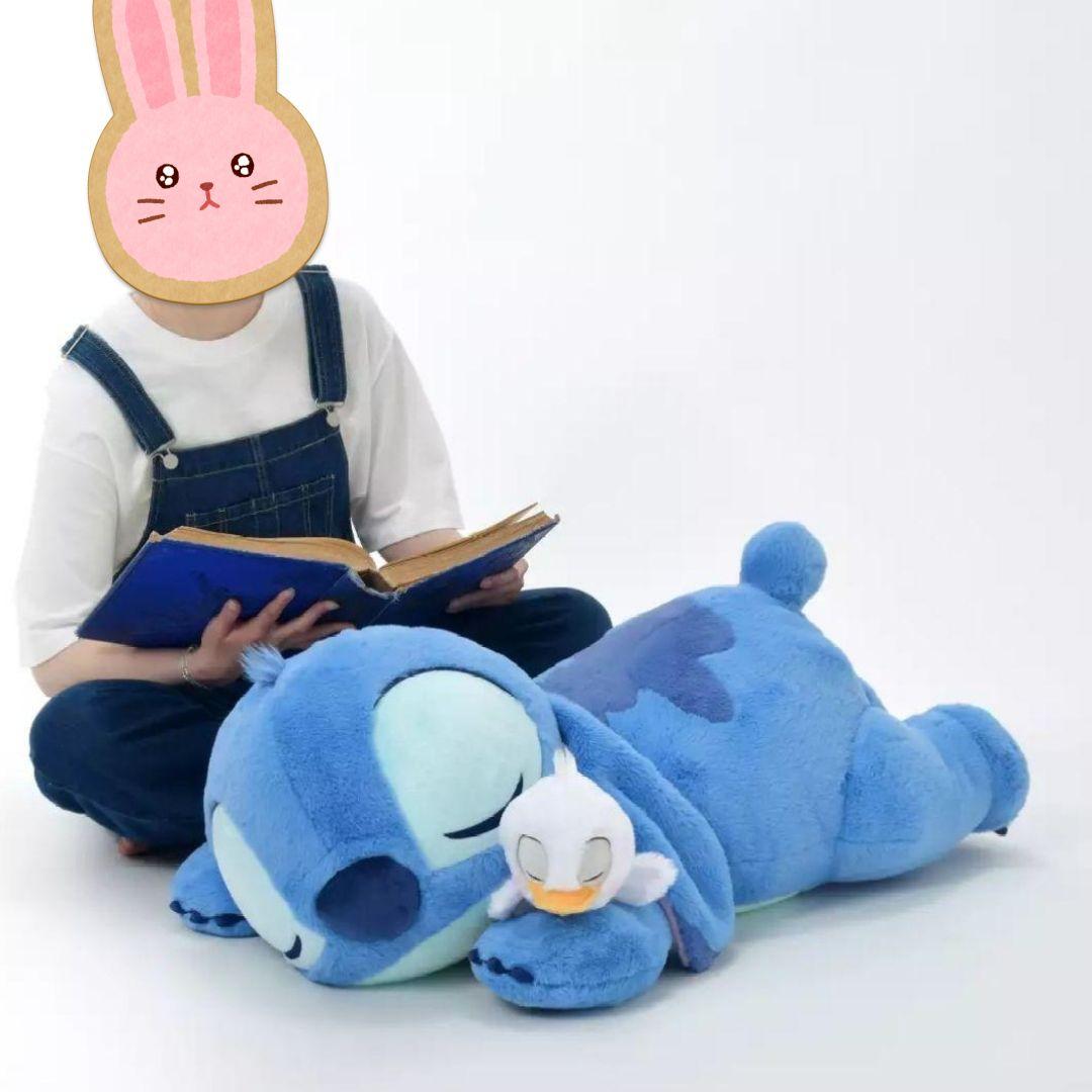 新品 特大 スティッチ ぬいぐるみ スーパービッグ 寝そべり ディズニーストア
