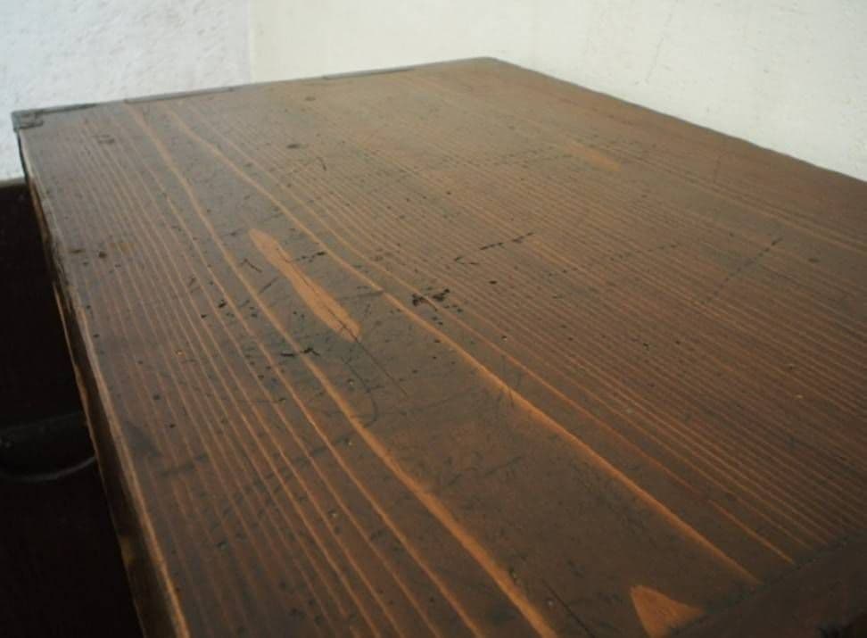 1076 アンティーク　ケンドン扉の収納棚　飾り棚　オープンラック　レトロ古家具