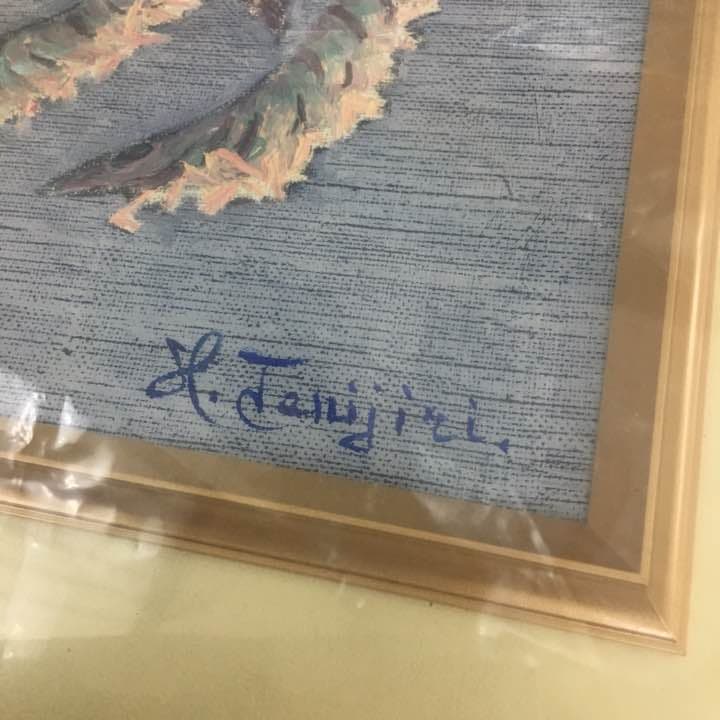 絵画 エビ 海老 シャコ？