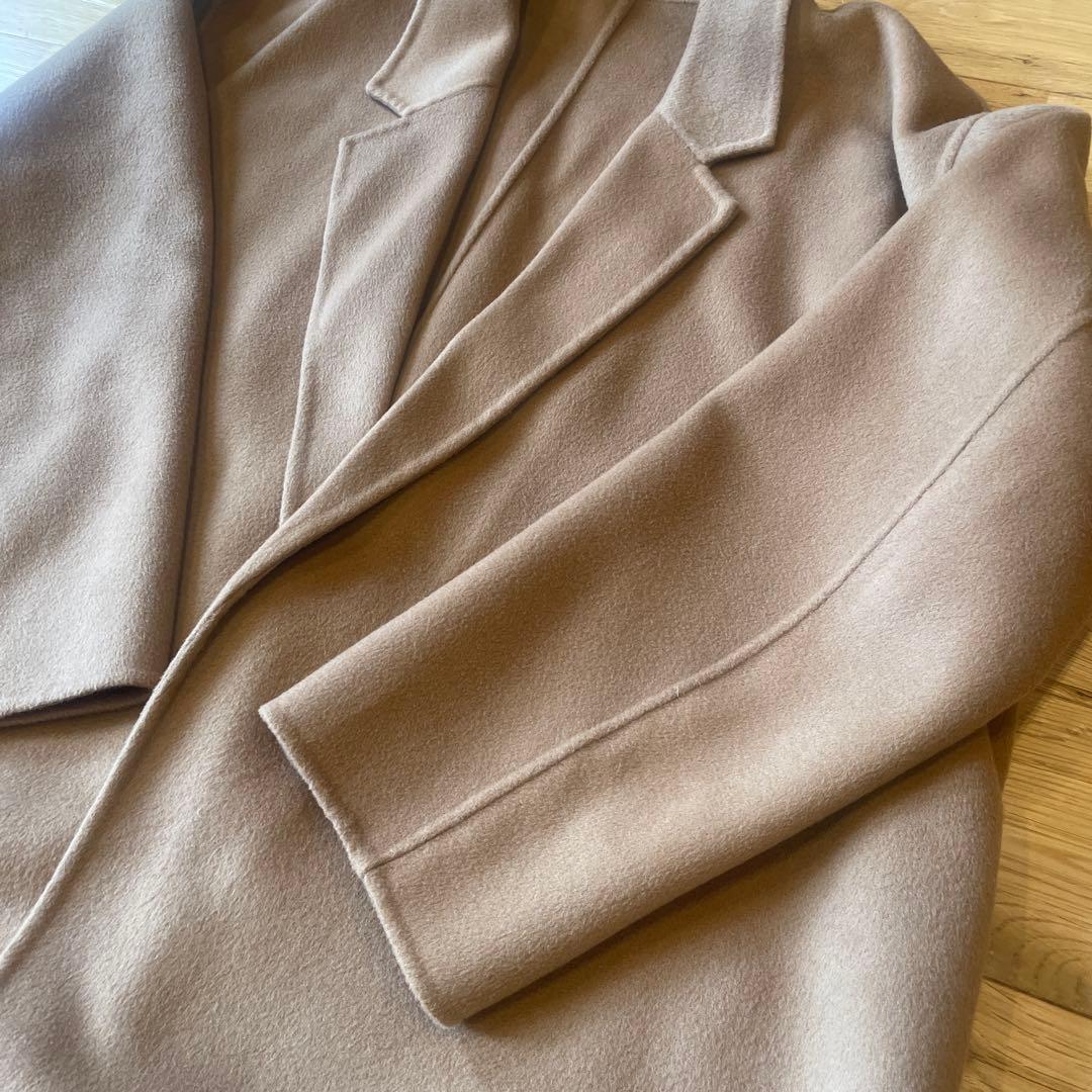 スピックアンドスパンsuper160s ロングチェスターカラーコート　サイズ38