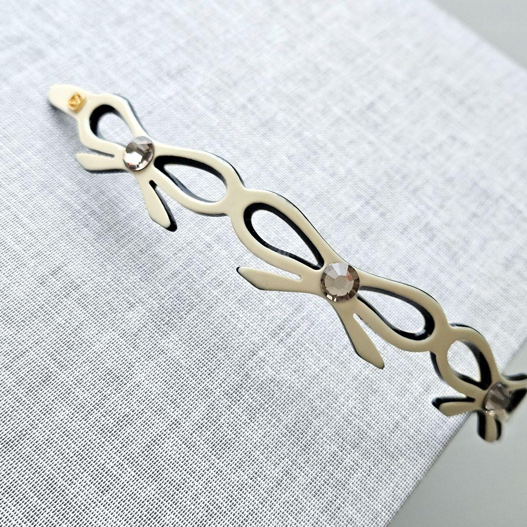 ♡ALEXANDRE DE PARIS カチューシャ スワロフスキー　リボン