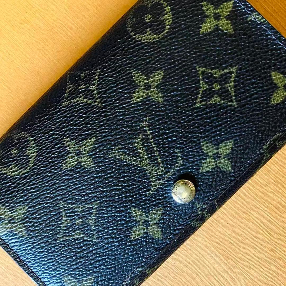 LOUIS VUITTON モノグラム トレゾール L字折り財布 内側リペア品❣️