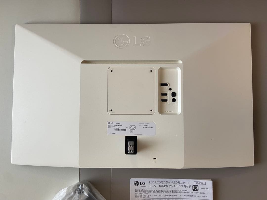 LG モニター ディスプレイ 27UL500-W