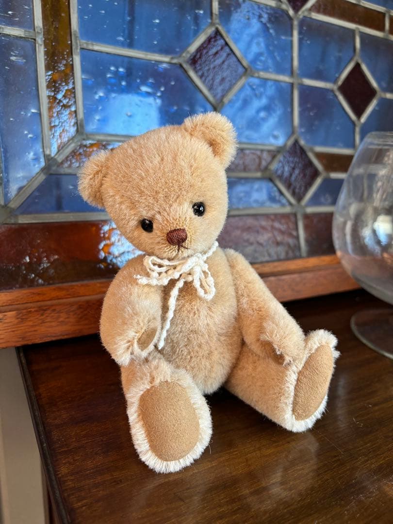 作家作品 テディベア アルパカ使用 ダブルジョイント　表情豊かな一点物