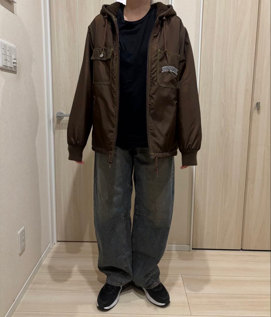 supreme シュプリーム　ジャンバー　茶色　Sサイズ