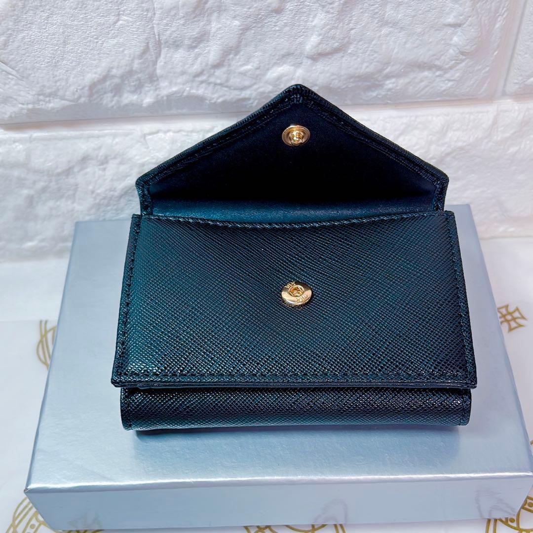 【新作‎ショッパー付】Vivienne Westwood 3つ折り財布 ブラック