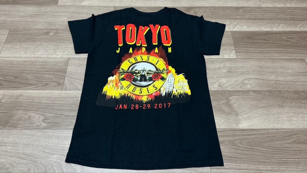 Guns N' Roses ガンズ公式バンドTゴジラ ツアーTシャツ2017レア