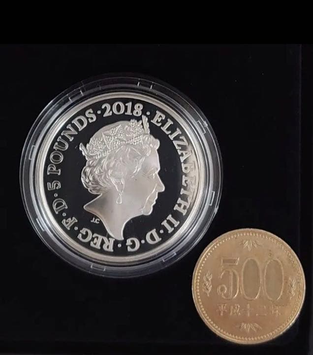 2018年 チャールズ皇太子殿下 生誕70周年 銀貨 5ポンド シルバー