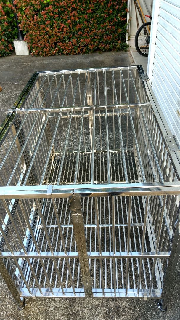 特大ケージ ステンレス製 美品(●引取り限定)