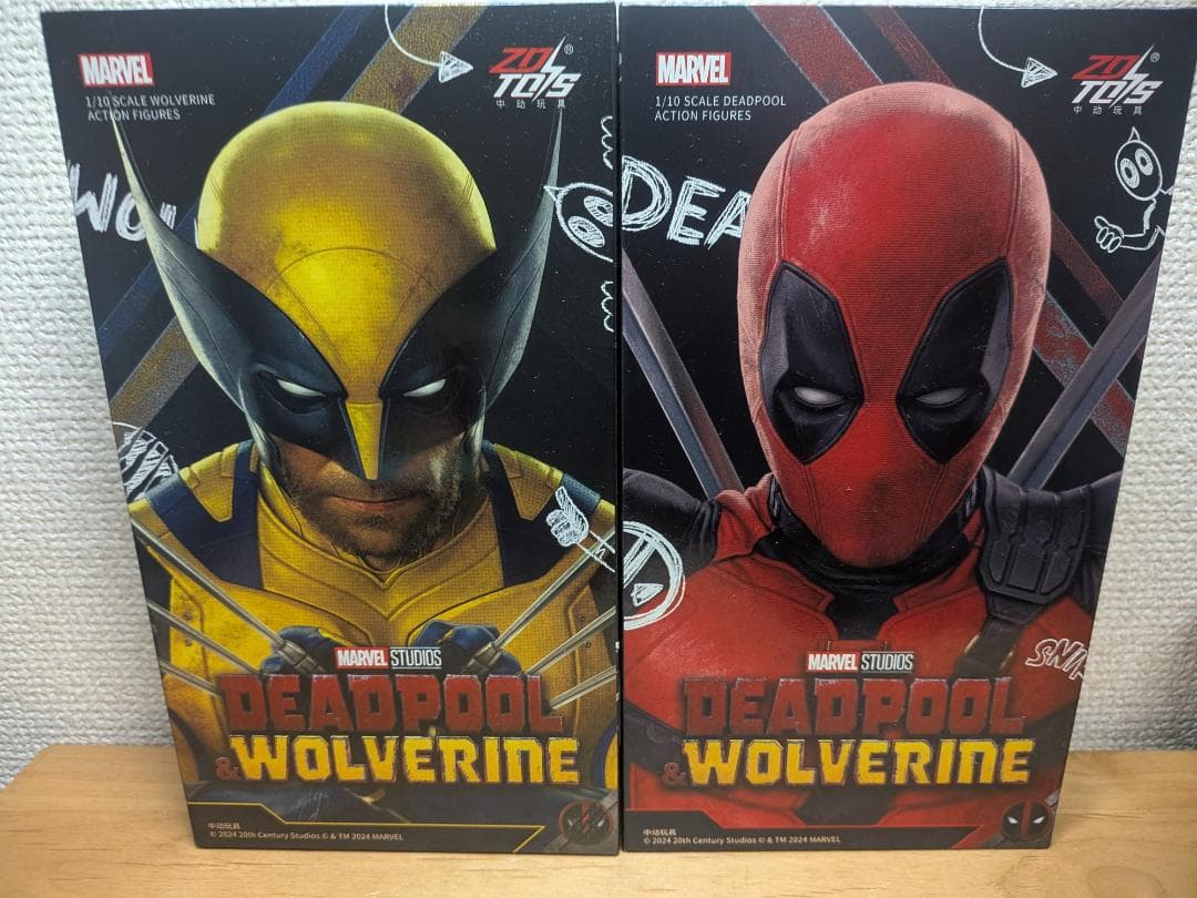 ZD TOYS ウルヴァリン デッドプール フィギュア セット売り マーベル