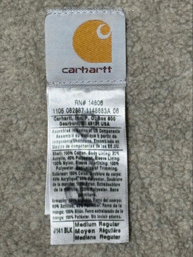 カーハート Carhartt シエラジャケットダックフルジップパーカー メンズM