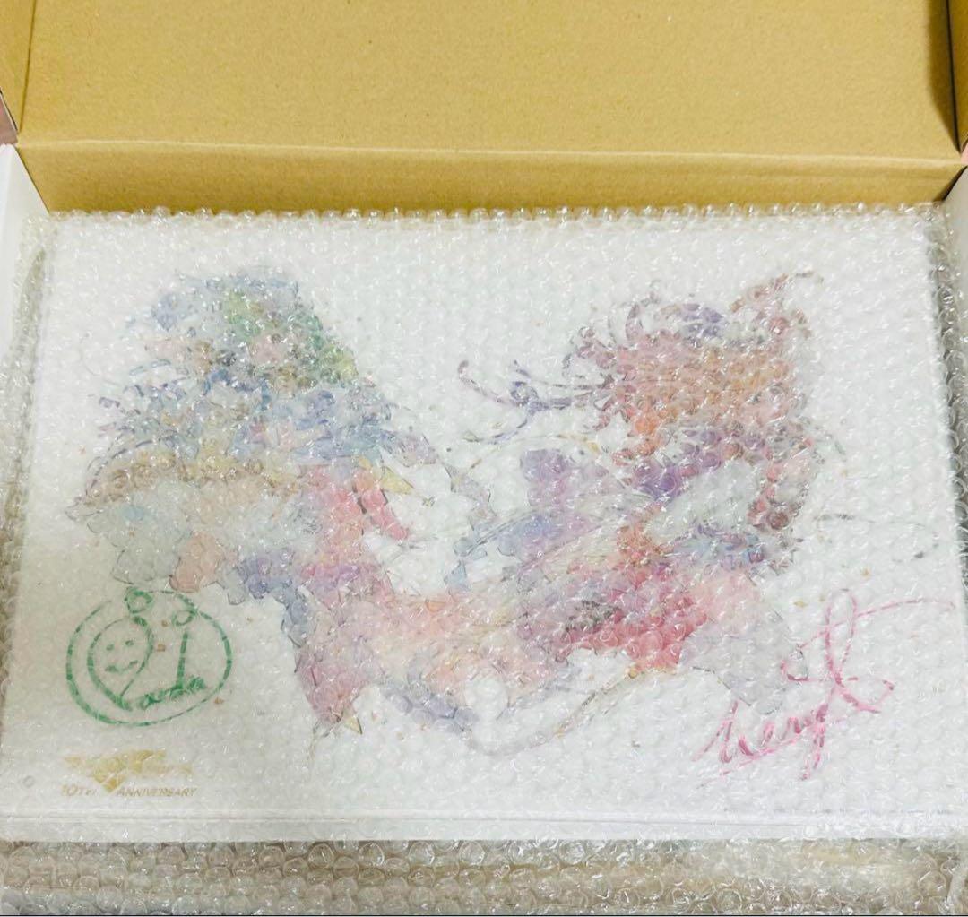 マクロスF 10周年 アクリルアートパネル ゴールド