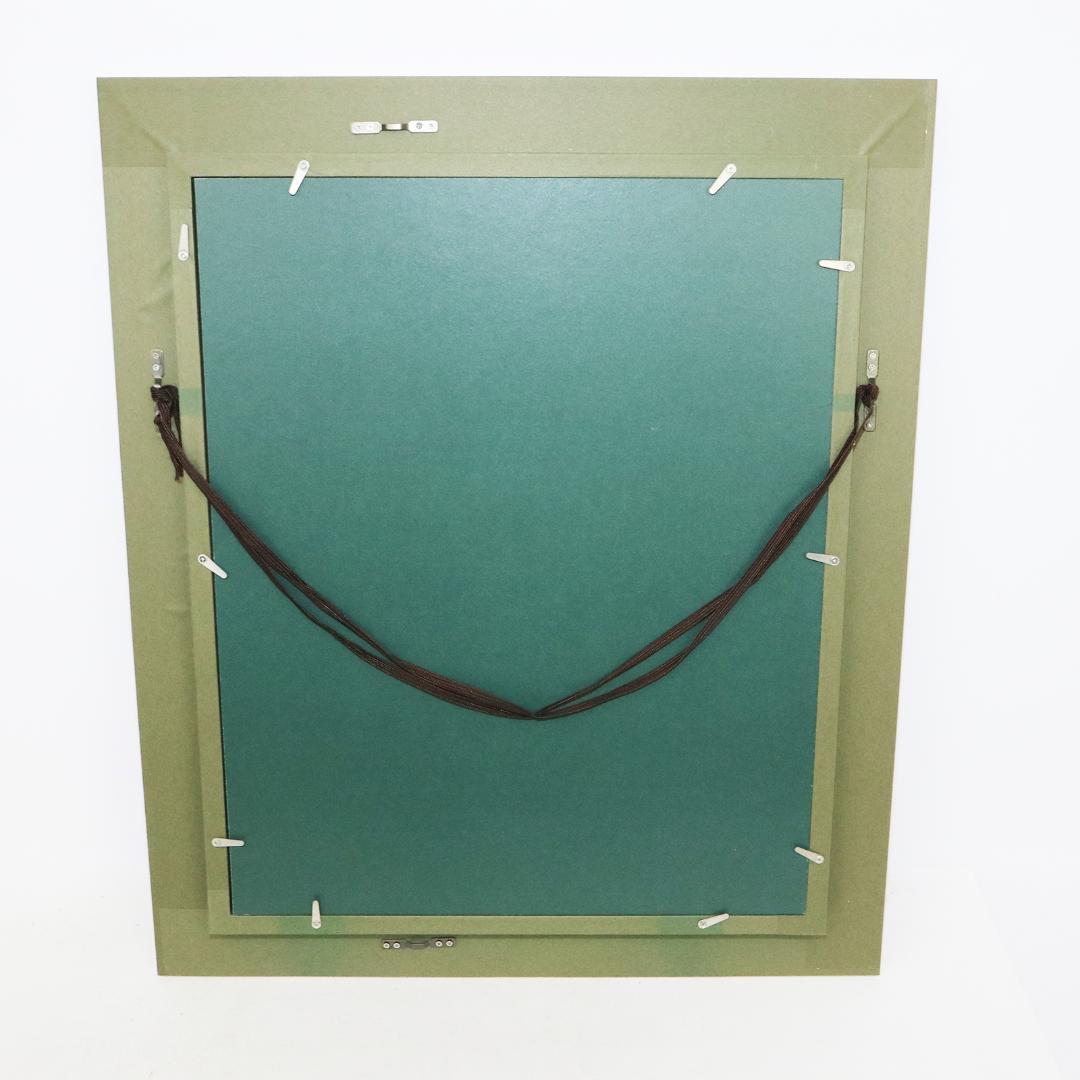 真作保証 流月真一 油彩 風景画「日光の杉並木」画寸約 32cm×41cm F6