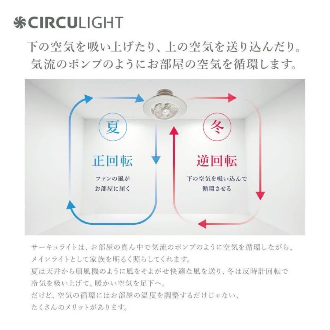 サーキュライト 6畳用 LEDシーリングファン リモコン付 CIRCULIGHT