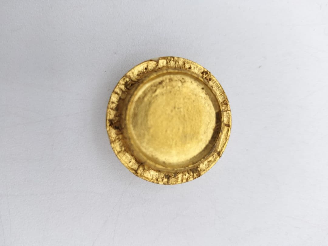 a979 膳所 茄子茶入 久田尋牛斎宗匠箱書 淡海陽炎園 小牡丹唐草金襴 木箱