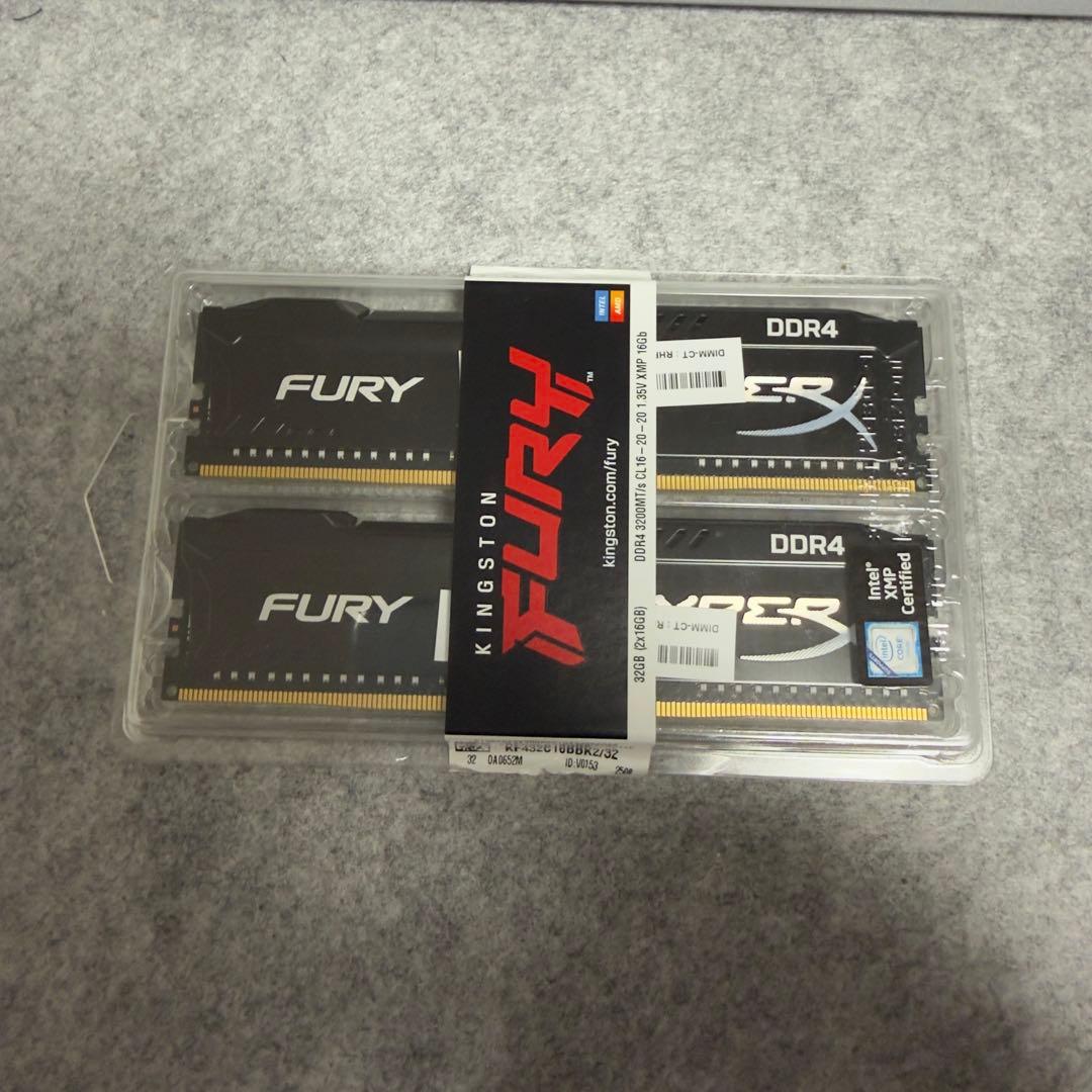 KINGSTON HYPERX FURY DDR4 8GB 2枚